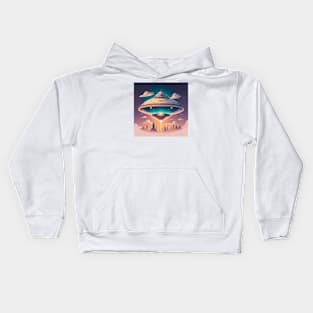 Ufo Attack Kids Hoodie